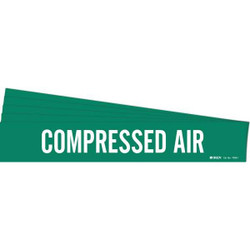 Brady Pipe Marker,White,Compressed Air,PK5 7059-1-PK