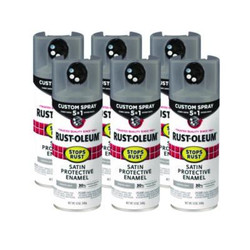 Rust-Oleum® PAINT,5IN1 SPR,6-12OZ,GY 376872