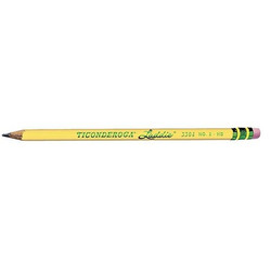 Dixon Ticonderoga Pencil,Eraser Included,Standard,HB,PK12 DIX13304