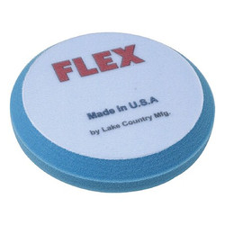 Flex Polishing Pad,6-1/4" Size,Foam,Blue 651100