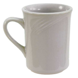 Crestware Mug,8 fl oz,White,PK36 FR16