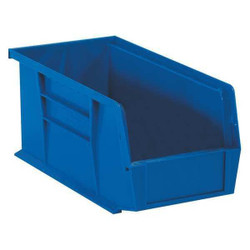 Partners Brand Bin,Stack/Hang,14 3/4x8 1/4x7",Blue,PK12 BINP1487B
