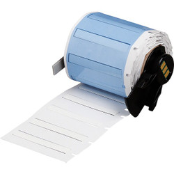 Brady Sleeve,1 3/4 in W,15/64 in H,Die-cut M6-125-175-342-WT