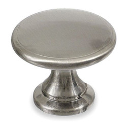 Manufacturer Varies Cabinet Knob, 1 3/4 in Dia, Satin Nickel 1WAJ5