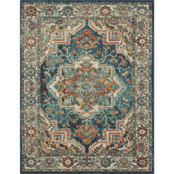 Mohawk Home Cairn Blue 23 In. x 96 In. Runner R1108 103 023096