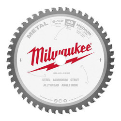 Milwaukee Tool CircularSawBlade,Carbide,Dia:6.5" 48-40-4220