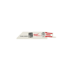 48-00-5183 Milwaukee Thin Kerf SAWZALL® Reciprocating Saw Blade, 4 Inch L, 72 T