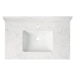 Cahaba Vanity Top w/Ceramic Basin,37 x 22 in CAVT37RM