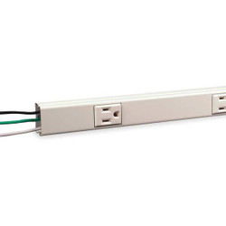 Legrand Prewired Raceway,4 Outlets,18 In. D NM20GB618