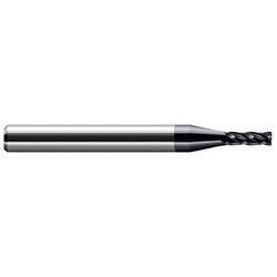 Harvey Tool End Mill,Cr,Rd,Flrd,4 Fl,.375"D x.04"CR 72840-C3