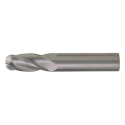 Cleveland Ball End Mill, 0.125 in, Carbide C63522
