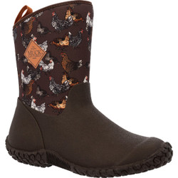 The Muck Boot Company Muckster II Women's Brown Chicken Print Mid Boot, Size 10