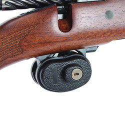 Allen 15415 Trigger Lock Open With Key Black Steel Firearm Fit 122537