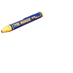Tyre Marque® Solid Paint Crayon, 1/2 in x 4.63 in L, Yellow