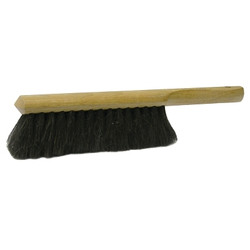 Counter Duster, 8 in Hardwood Block, 2 1/2 in Trim, Black Horsehair/Fiber