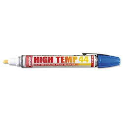 High Temp Marker, Blue, Medium, Threaded Cap Pack of 12