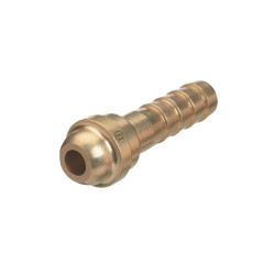 Barbed Hose Nipples, 200 PSIG, Brass, 3/8 in