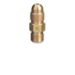 Brass Cylinder Adaptors, From CGA-510 POL Acetylene To CGA-300 Coml Acet 1 Piece