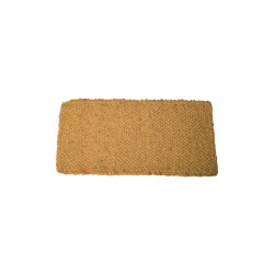 Coco Mat, 22 in W x 36 in L, Densely Woven Fibers, Natural Tan