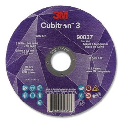 Cubitron™ 3 Cut-Off Wheel, 5 in dia x 0.045 in Thick x 7/8 in Arbor, 36+ Grit, T1