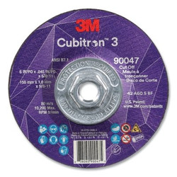 Cubitron™ 3 Cut-Off Wheel, 6 in dia x 0.045 in Thick x 5/8 in-11 Arbor, 60+ Grit, T27