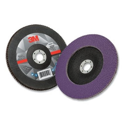Coated Flap Disc 769F, 7 in dia, 120+ Grit, T29