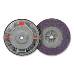 Flap Disc 769F, 7 in dia, 80+ Grit, 5/8 in-11 arbor, 8600 RPM