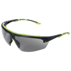 Sellstrom SafetyGlasses,Smoke,StaClear,Blk/Grn S72001