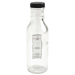 Manufacturer Varies Bottle,198 mm H,Clear,60.3 mm Dia 5ZPY1