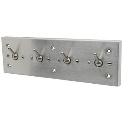 Acorn Controls Clothes Hooks,SS,Satin,5 1/2 in W 1828