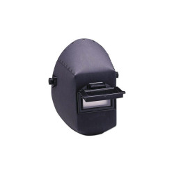 WH20 430P Fiber Shell Welding Helmet, SH10, Black, 430P, 2 in W, 4-1/4 in L