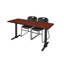 Cain Cain,66"x24",Training Table,2 Zeng Chrs MTRCT6624CH44BK