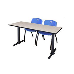 Cain Cain,72"x24",Training Table,2 M Chrs MTRCT7224PL47BE