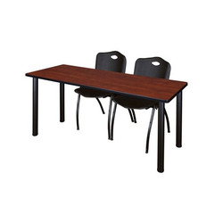 Kee Kee,Training Table,2 M Chrs,72"x24" MT7224CHBPBK47BK
