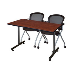 Kobe Training Table,w/2 Cadence Chairs,48x30" MKTRCT4830CH23BK