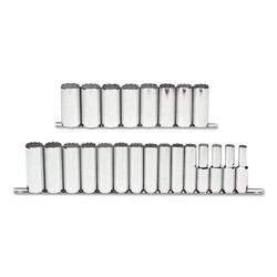 Torqueplus™ Metric Deep Socket Set, 23-Pc, 1/2 in, 12-point