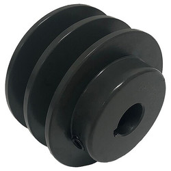 Manufacturer Varies V-Belt Pulley,5.25 in Out dia.,Cast Iron 2AK54X1
