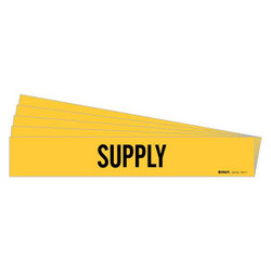 Brady Pipe Marker,Adhesive,Black,Supply,PK5 7311-1-PK