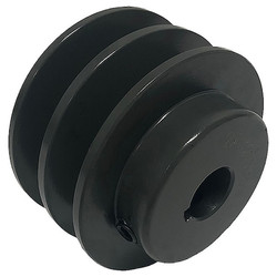 Manufacturer Varies V-Belt Pulley,3.45 in Out dia.,Cast Iron 2AK34X3/4