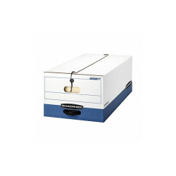 Bankers Box File Box,Blue; White,10" H,PK12 00012