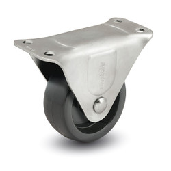 Shepherd Hardware Plate Caster,Rigid,Polyolefin,3 1/4"H PRQ25123ZN-3E