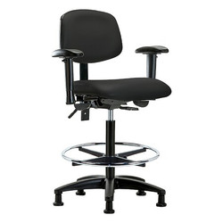Manufacturer Varies Vinyl Chair,Hi,T,AA,FR,Stat,Blk BR-VHBCH-RG-T1-A1-CF-RG-8540