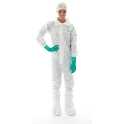 Bioclean Coverall,2XL,Wht,Non-Pr Film Lam,PK20 S-BDCCT