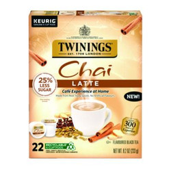 TWININGS® TEA,24CT,CHAI,LATTE,KCUP TNA78919