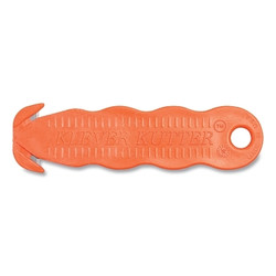 Klever Kutter Safety Cutter, 4-5/8 in L, Straight Blade, Steel, Plastic, Orange