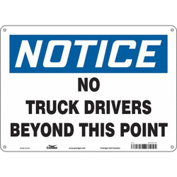 Condor Safety Sign,10 inx14 in,Polyethylene 477F19