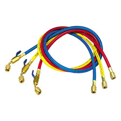 Yellow Jacket Hose, 16 in L, Blue/Red/Yellow, 800 psi 29486