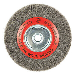 Manufacturer Varies Wire Wheel Brush,0.008" dia. Wire 66254443304