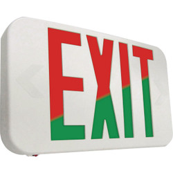 Sure-Lites Red/Green Selectable Lettering Polycarbonate LED Exit Sign APX7RG