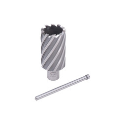 Cyclone HSS Premium Grade Annular Cutter, 7/16 in dia x 1 in Depth, 3/4 in Weldon Shank, Includes Pilot Pin